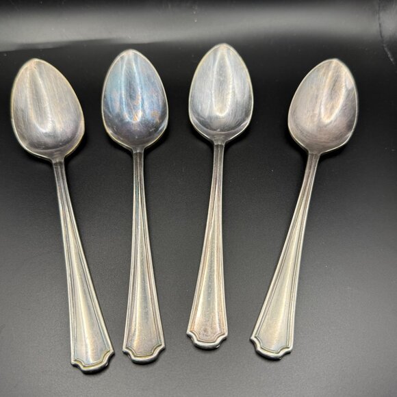 Oneida Silverplate Clairhill-Fairhill Pattern Set of 4 Teaspoons & 2 Tablespoons - Picture 2 of 9